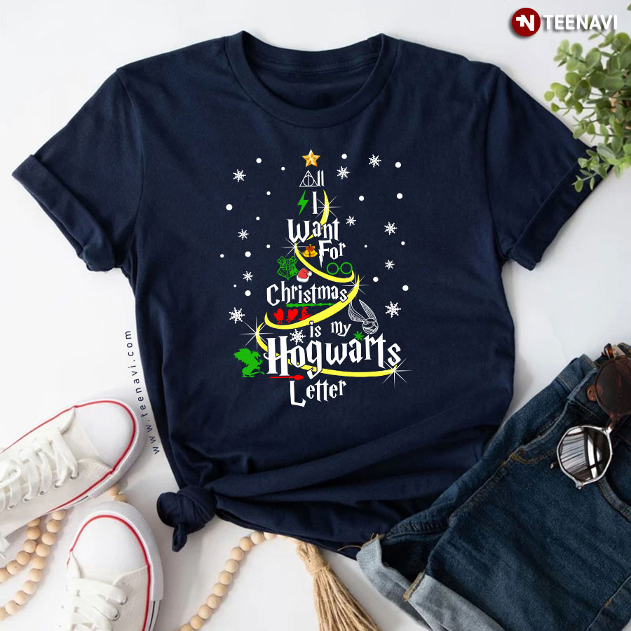 All I Want For Christmas Is My Hogwarts Letter Harry Potter T-Shirt