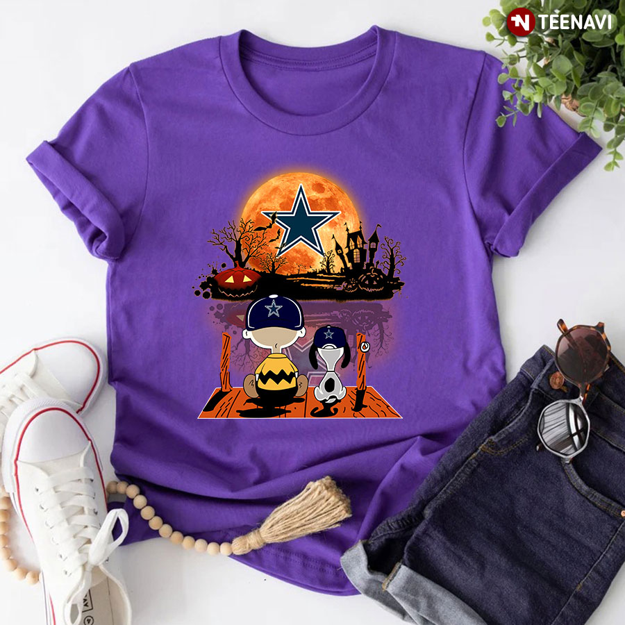 Snoopy and Charlie Brown Dallas Cowboys happy Halloween shirt