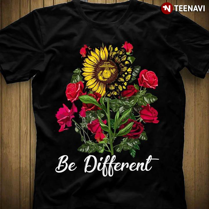 Be Different Sunflower And Rose United States Marine Corps