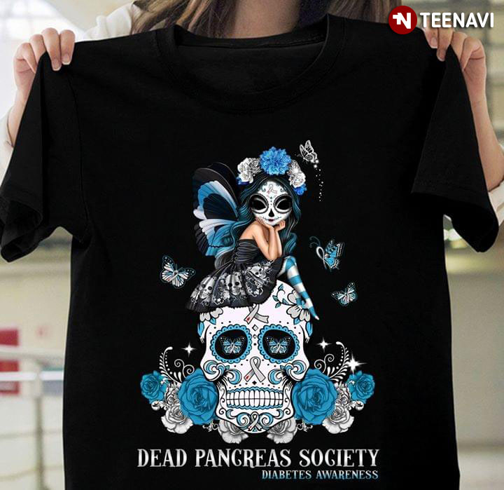 Dead Pancreas Society Diabetes Awareness Skull And Girl