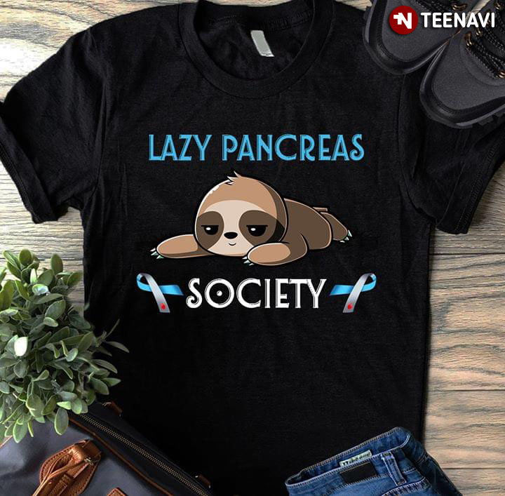 Sloth Lazy Pancreas Society Diabetes Awareness