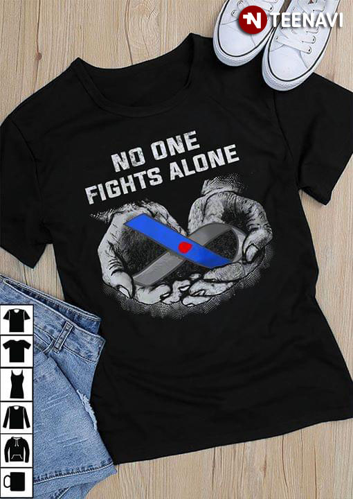 No One Fights Alone Diabetes Awareness In Hand