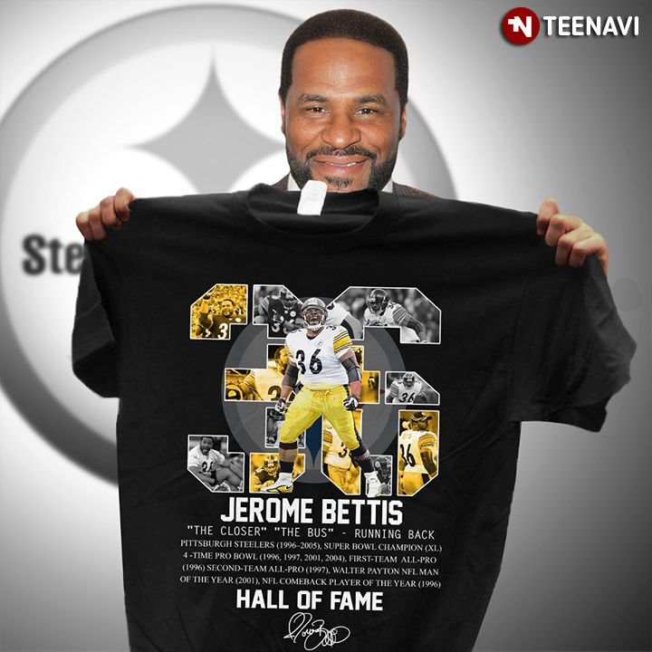 Jerome Bettis Pittsburgh Steelers Hall Of Fame Signature