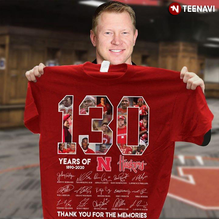 130 Years Of Nebraska Cornhuskers Thank You For The Memories (Red Version)