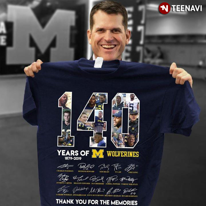 140 Years Of Michigan Wolverines Thank You For The Memories Signatures