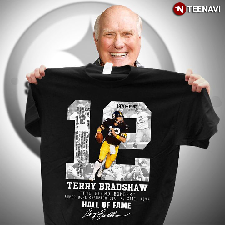 Terry Bradshaw The Blond Bomber Hall Of Fame Signature