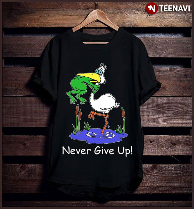The Frog And The Crane Never Give Up