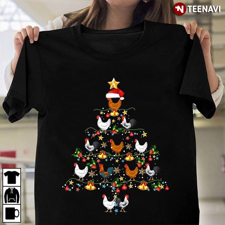 Christmas Tree Chicken Ornament