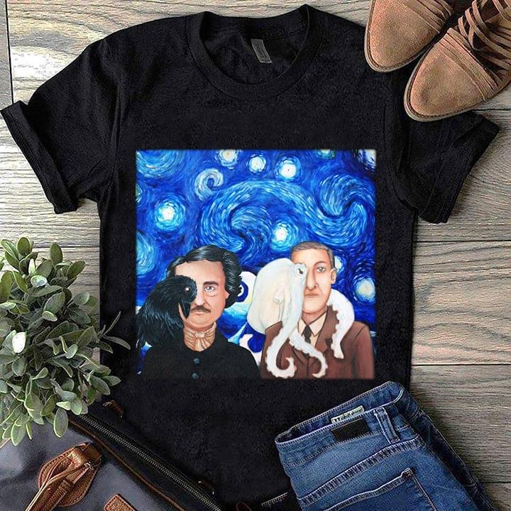 Edgar Allan Poe And H. P. Lovecraft The Starry Night