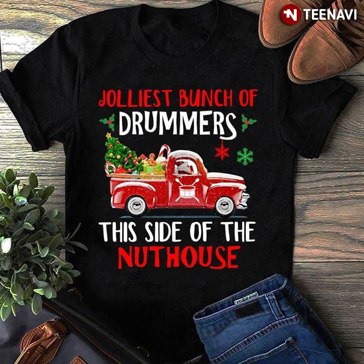 Jolliest Bunch Of Drummers This Side Of The Nuthouse Vintage Car Christmas Ornament