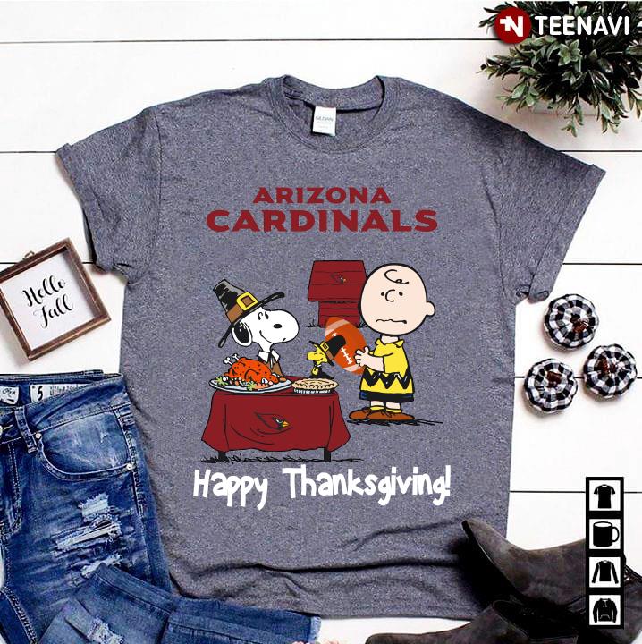Peanuts Arizona Cardinals Football Happy Thanksgiving