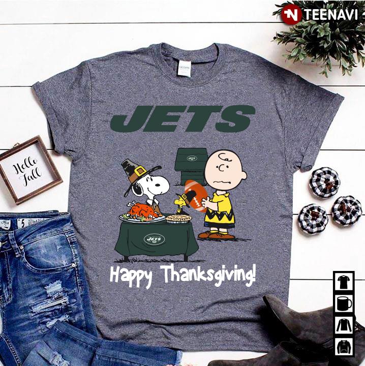 Peanuts New York Jets Football Happy Thanksgiving