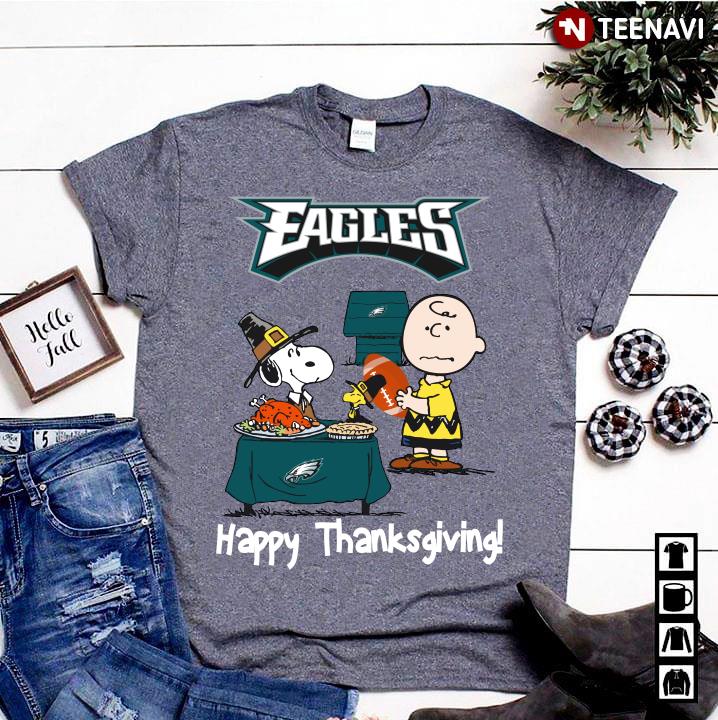 Peanuts Philadelphia Eagles Football Happy Thanksgiving