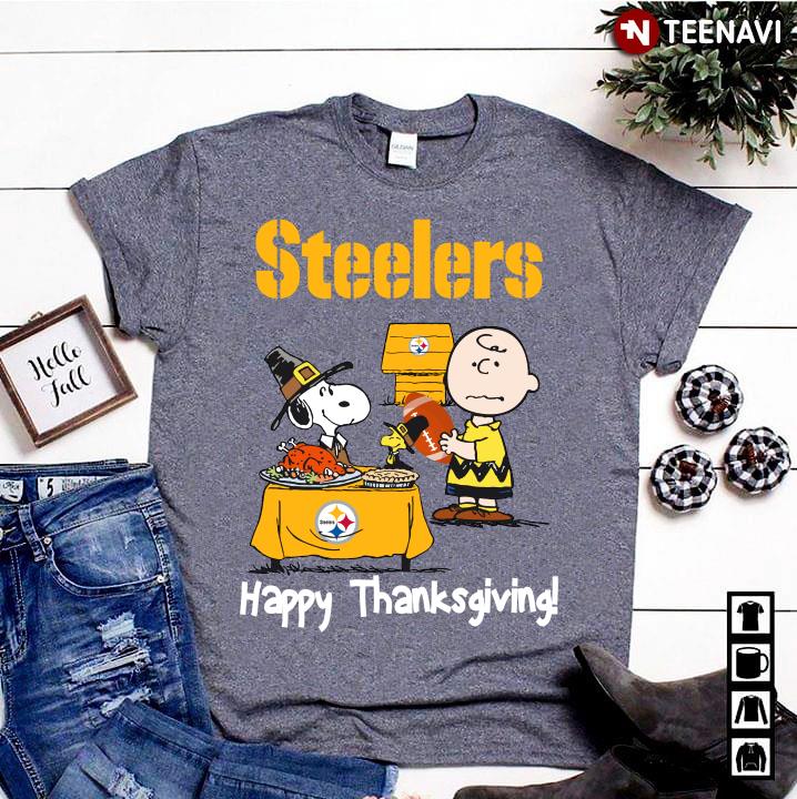 Peanuts Pittsburgh Steelers Football Happy Thanksgiving