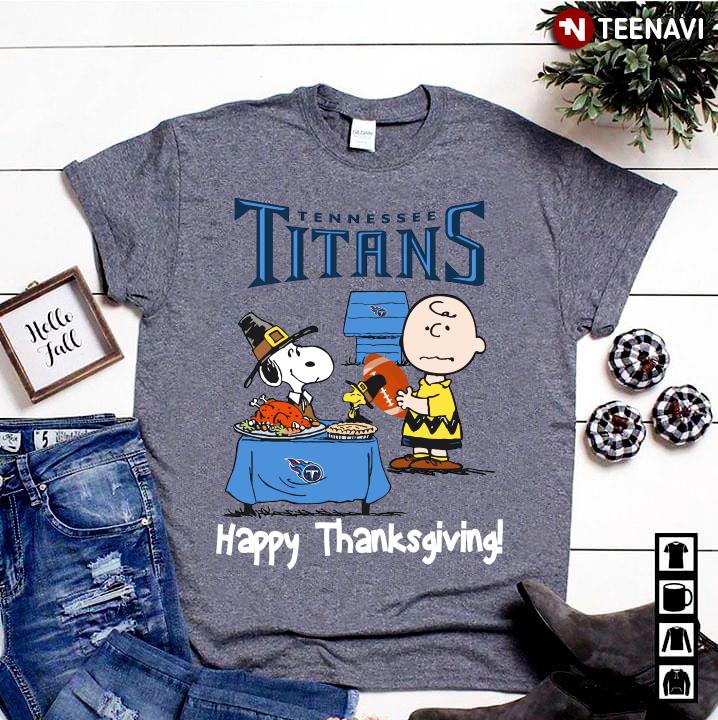 Peanuts Tennessee Titans Football Happy Thanksgiving