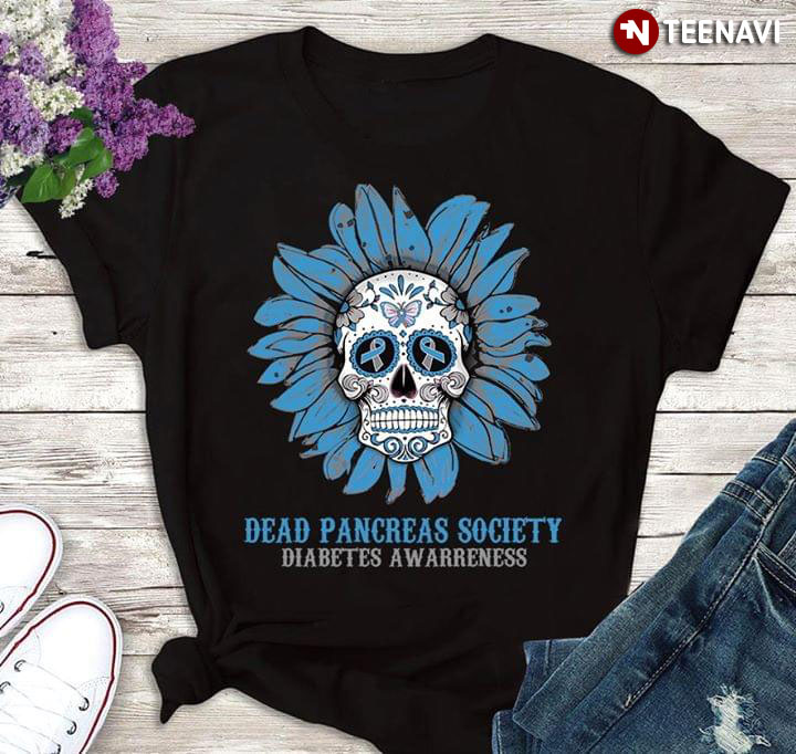 Sugar Skull Daisy Dead Pancreas Society Diabetes Warrior
