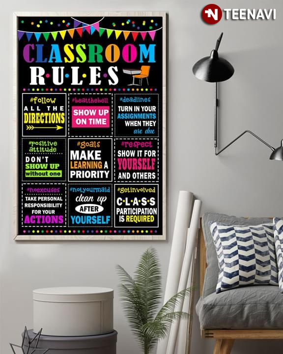 Funny Teacher Friends TV Show Classroom Rules #Follow All The Directions #BeatTheBell Show Up On Time