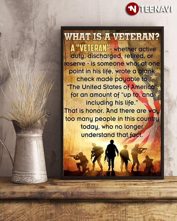 New Version American Veteran What Is A Veteran? A Veteran Whether Active Duty Discharged Retired Or Reserve