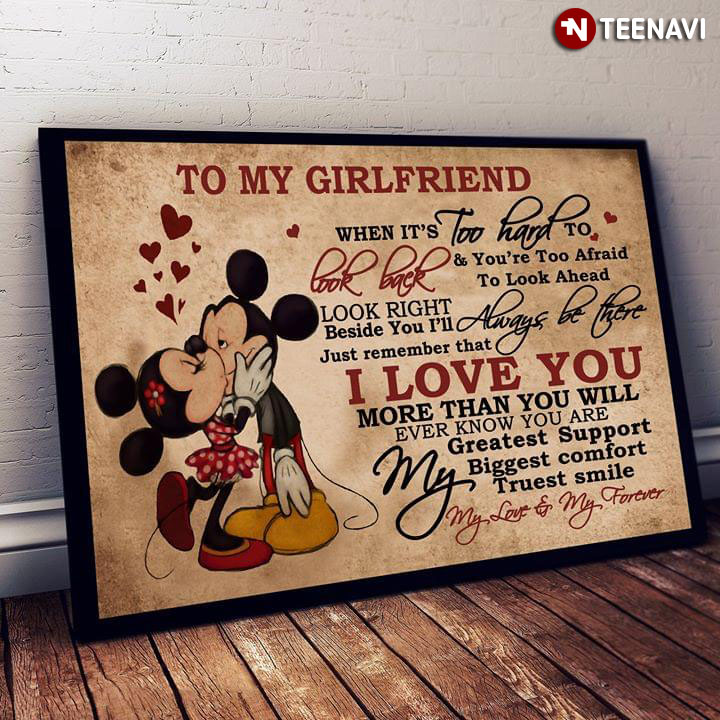 Disney Mickey Mouse & Minnie Mouse Kissing To My Girlfriend When It’s Too Hard To Look Back & You’re Too Afraid