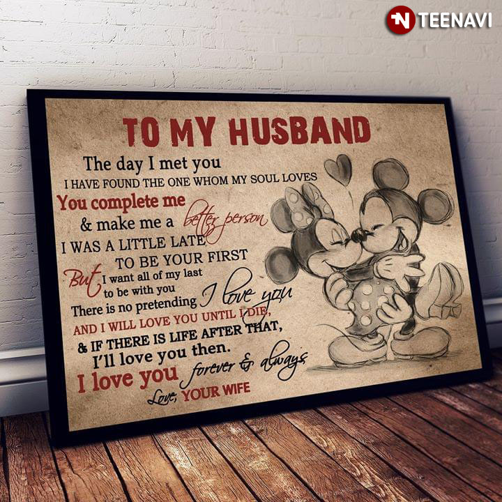 Disney Mickey Mouse Carrying Minnie Mouse To My Husband The Day I Met You I Have Found The One Whom My Soul Loves