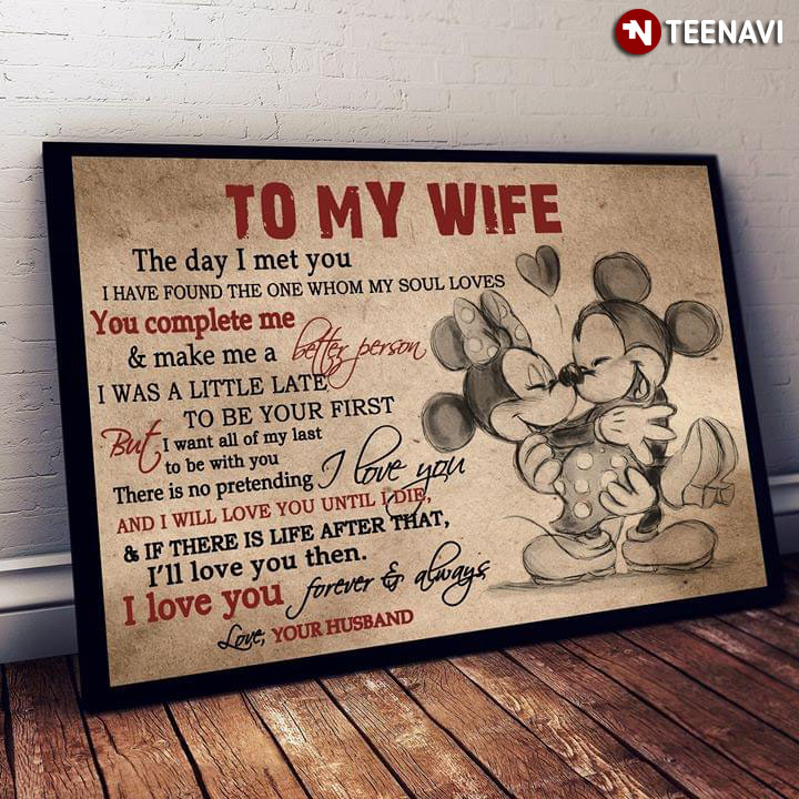 Disney Mickey Mouse Carrying Minnie Mouse To My Wife The Day I Met You I Have Found The One Whom My Soul Loves