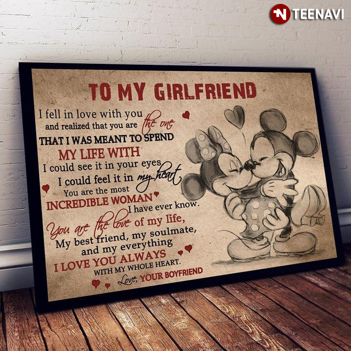 Disney Mickey Mouse Carrying Minnie Mouse To My Girlfriend I Fell In Love With You And Realized That You Are The One That I Was Meant To Spend My Life With