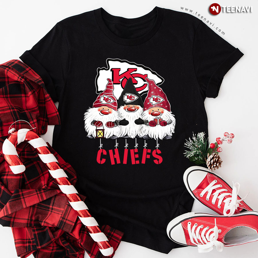 Gnomies Kansas City Chiefs Christmas T-Shirt