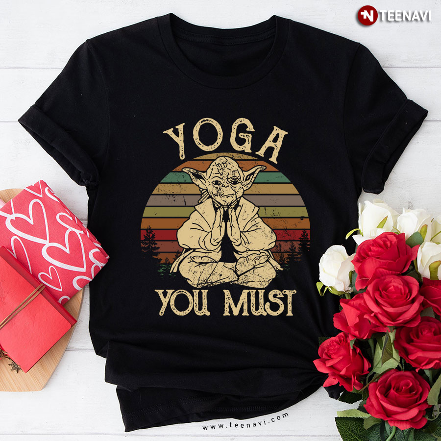 Star Wars Yoda Yoga You Must Vintage T-Shirt