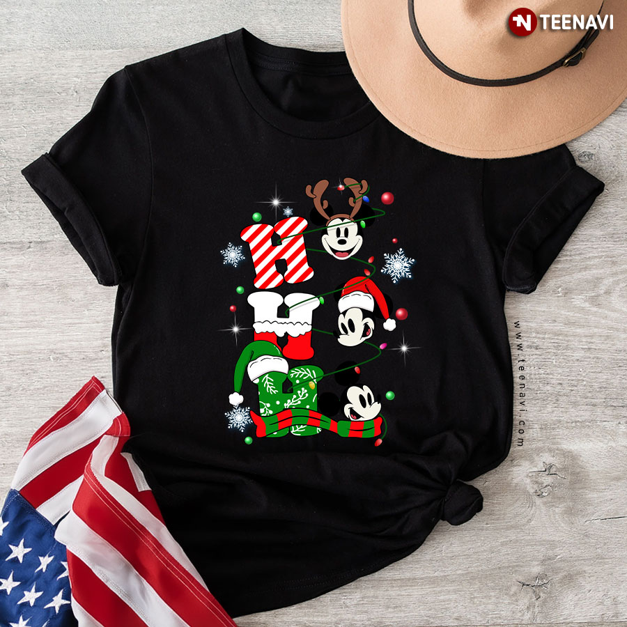 Disney Mickey Mouse Ho Ho Ho Gorgeous Christmas Ornament T-Shirt