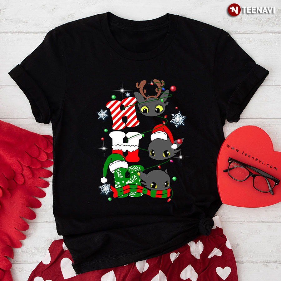 Toothless Ho Ho Ho Gorgeous Christmas Ornament T-Shirt