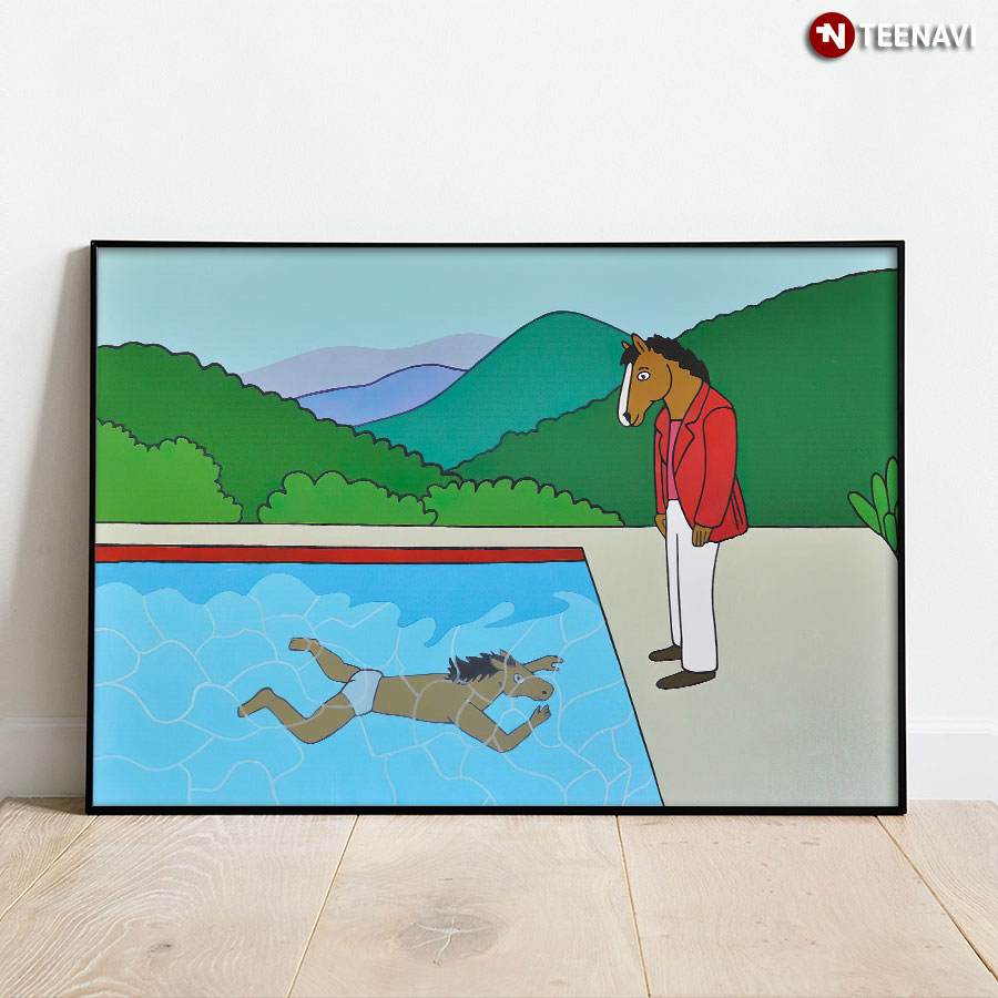 Awesome Portrait Of An Artist Pool With Two Figures BoJack Horseman