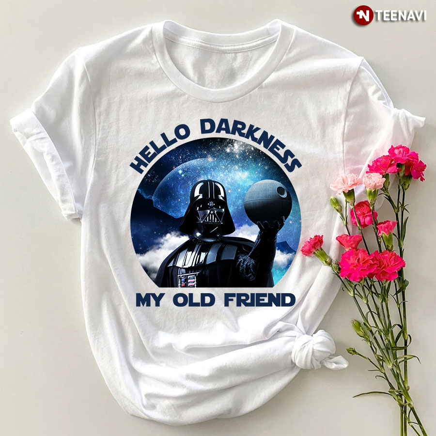 Star Wars Darth Vader With Death Star Hello Darkness My Old Friend