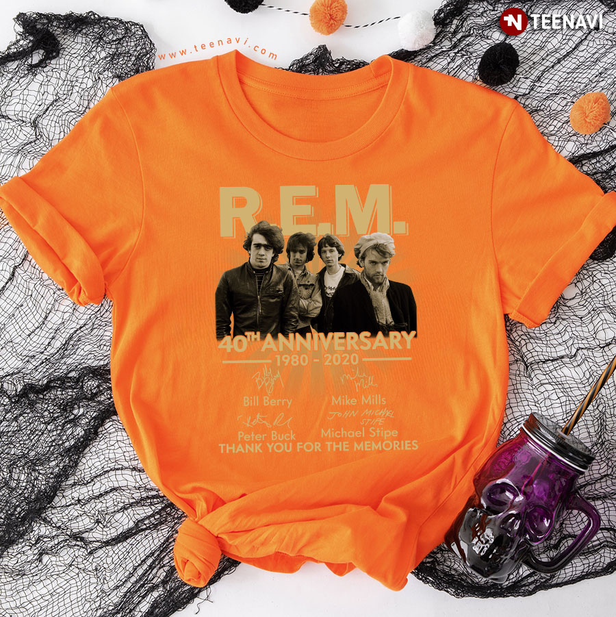 R.E.M. 40th Anniversary 1980-2020 Thank You For The Memories T-Shirt