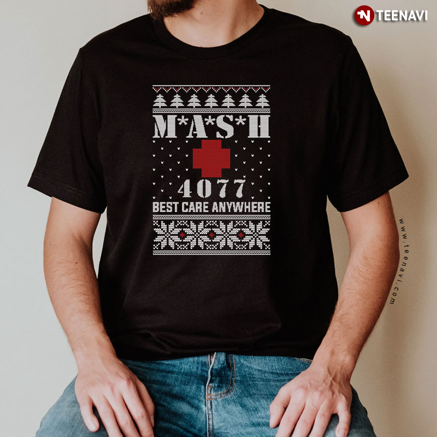 MASH 4077 Best Care Anywhere Christmas T-Shirt