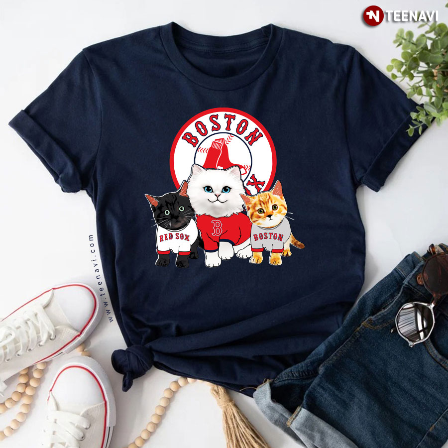 Adorable Cats Boston Red Sox T-Shirt