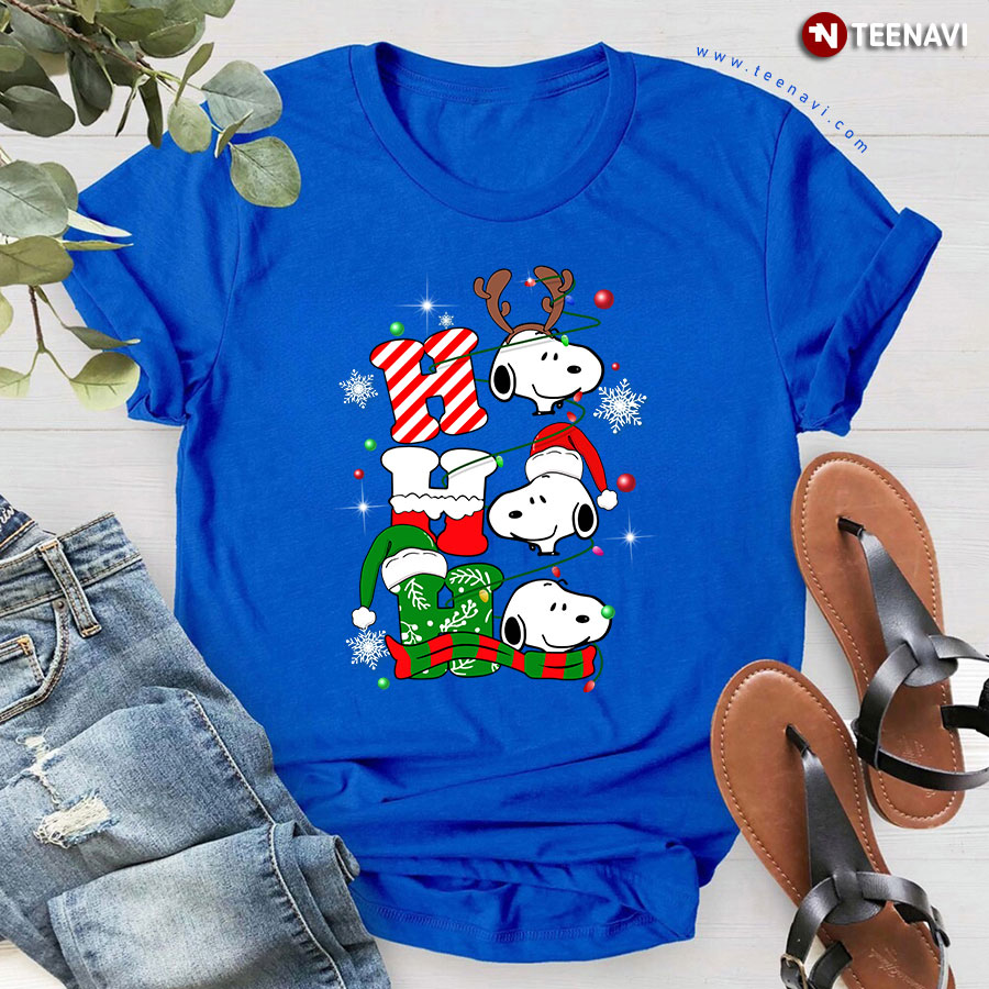 Peanuts Snoopy Dog Ho Ho Ho Gorgeous Christmas Ornament T-Shirt