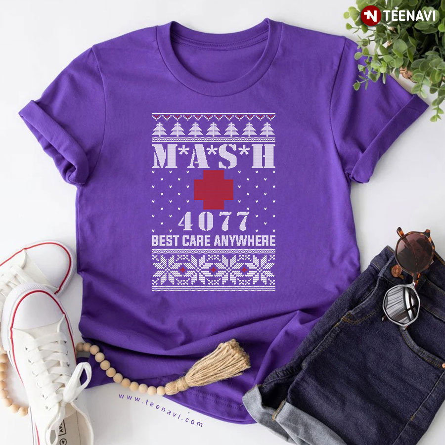 MASH 4077 Best Care Anywhere Christmas T-Shirt