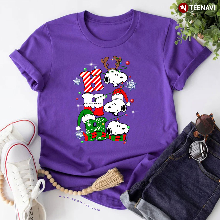 Peanuts Snoopy Dog Ho Ho Ho Gorgeous Christmas Ornament T-Shirt