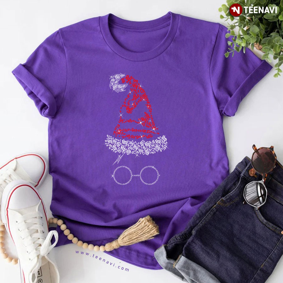 Harry Potter Sorting Hat Sparkling Christmas T-Shirt