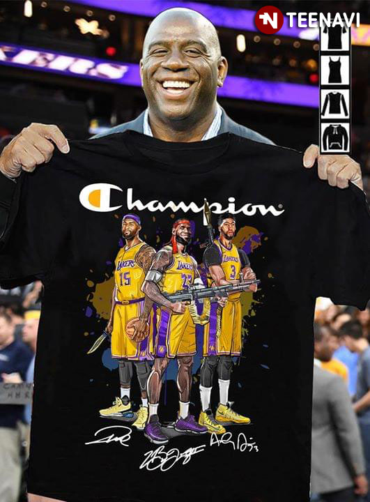 Angeles Lakers DeMarcus Cousins Anthony Davis LeBron James Champion Signatures