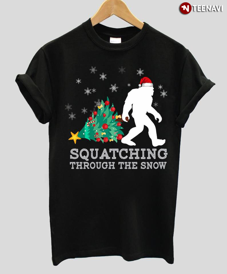 Squatching Through The Snow Santa Claus New Version