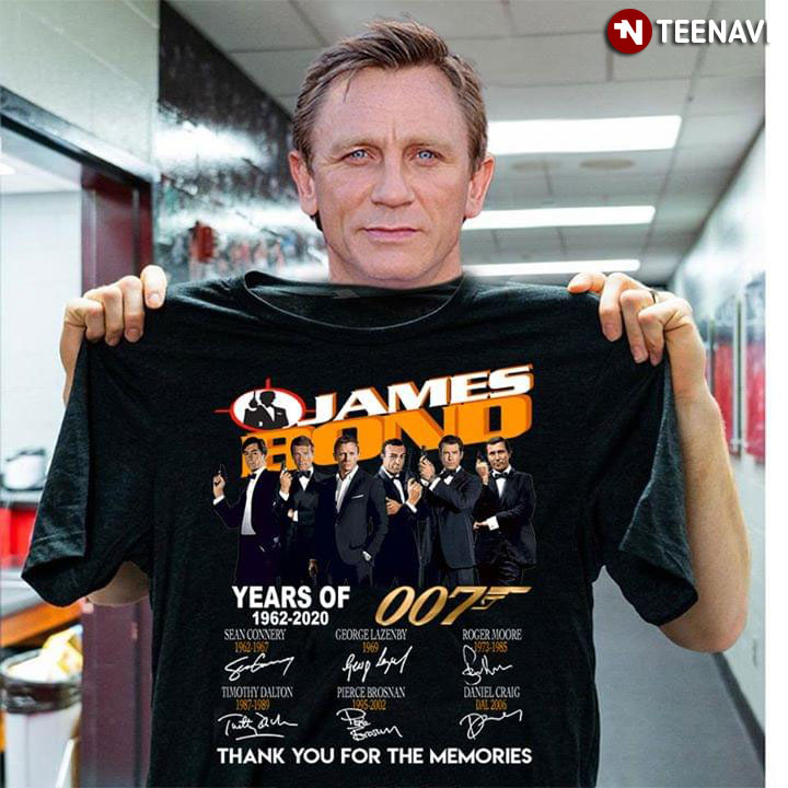 James Bond Years Of 1962-2020 007 Thank You For The Memories