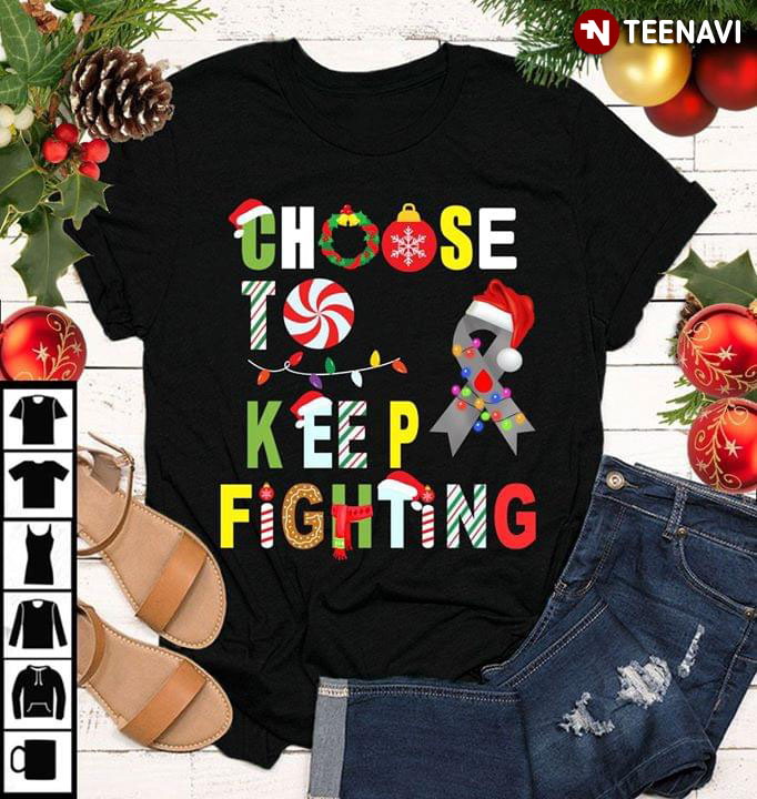 Choose To Keep Fighting Diabetes Awareness Christmas Ornament