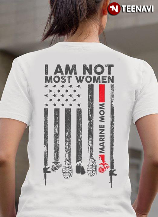 Marine Woman Flag I Am Not Most Women