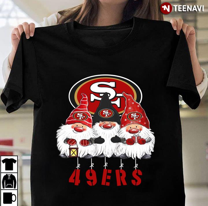 Gnomies San Francisco 49ers Christmas T-Shirt - TeeNavi