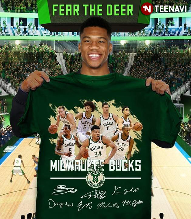 Milwaukee Bucks Basketball Team Members Signatures