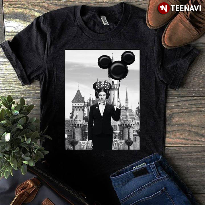 Leia Organa Floating Mickey Mouse Balloon Disney Castle
