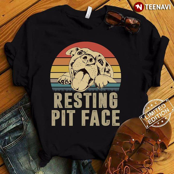 Pitbull Resting Pit Face
