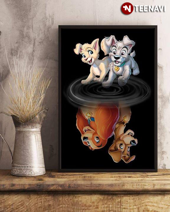Walt Disney Lady And The Tramp Water Mirror Reflection