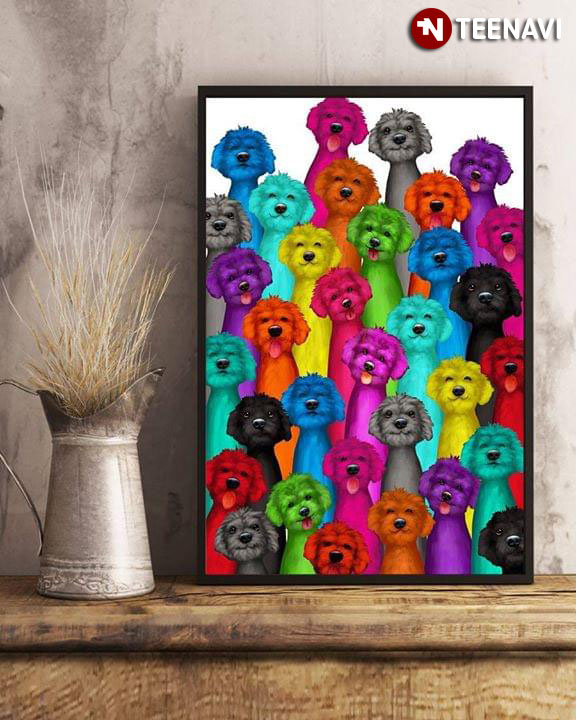 Colourful Poodle Dogs For Poodle Lover